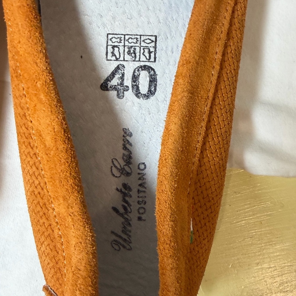 Elegant Umberto Italy Carro EU 40 US 9.5 Burnt Orange Drivers Loafers for Men - Picture 9 of 12